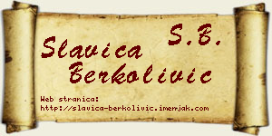 Slavica Berkolivić vizit kartica
